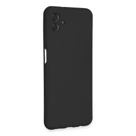 Newface Samsung Galaxy A04E Kılıf Nano Içi Kadife Silikon - Siyah