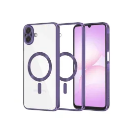 Newface Samsung Galaxy A07 Kross Magneticsafe Kapak - Mor