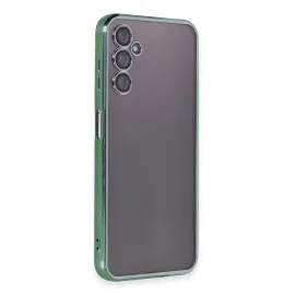Newface Samsung Galaxy A14 4G Kılıf Razer Lensli Silikon - Yeşil