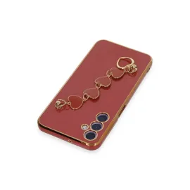 Newface Samsung Galaxy A24 4G Kılıf Esila Silikon - Kırmızı