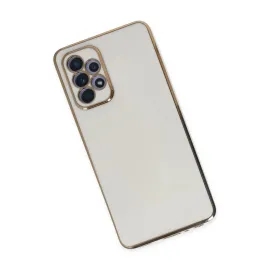 Newface Samsung Galaxy A52 Kılıf Volet Silikon - Beyaz