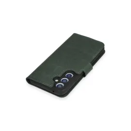 Newface Samsung Galaxy A54 5G Kılıf Trend S Plus Kapaklı Kılıf - Yeşil