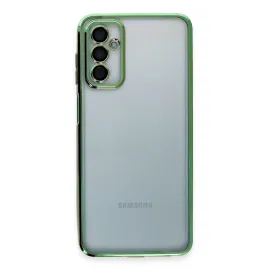 Newface Samsung Galaxy M23 Kılıf Razer Lensli Silikon - Yeşil