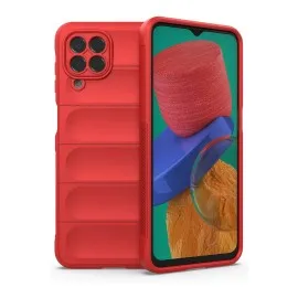Newface Samsung Galaxy M33 Kılıf Optimum Silikon - Kırmızı