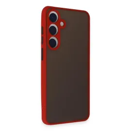 Newface Samsung Galaxy S24 Kılıf Montreal Silikon Kapak - Kırmızı