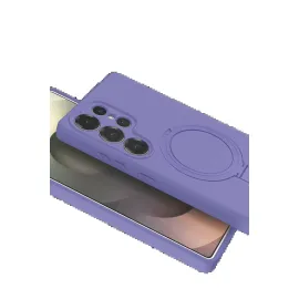 Newface Samsung Galaxy S24 Ultra Regal Magsafe Standlı Kapak - Lila