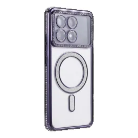 Newface Xiaomi Poco X6 Pro Joke Simli Magneticsafe Kılıf - Derin Mor