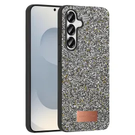 Onegif Samsung Galaxy S25 Plus Bright Simli Kapak - Gümüş