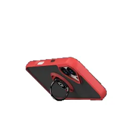 Newface Apple Iphone 17 Montreal Yüzüklü Silikon Kapak - Kırmızı