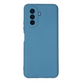 Newface Huawei Nova Y70 Kılıf Nano Içi Kadife Silikon - Mavi