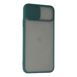 Newface Iphone 11 Pro Kılıf Palm Buzlu Kamera Sürgülü Silikon - Yeşil