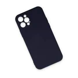 Newface Iphone 12 Pro Max Kılıf Nano Içi Kadife Silikon - Lacivert
