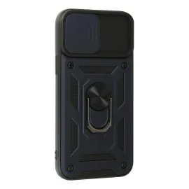 Newface Iphone 13 Pro Max Kılıf Pars Lens Yüzüklü Silikon - Lacivert
