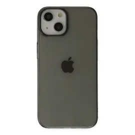 Newface Iphone 14 Plus Kılıf Pc Sert Şeffaf Kapak - Siyah