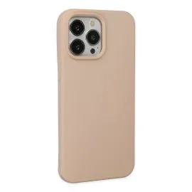 Newface Iphone 15 Pro Kılıf Nano Içi Kadife Silikon - Pudra