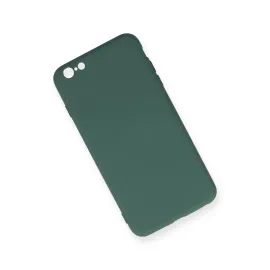 Newface Iphone 6 Plus Kılıf Nano Içi Kadife Silikon - Koyu Yeşil