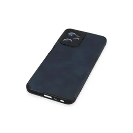 Newface Realme C35 Kılıf Loop Deri Silikon - Lacivert