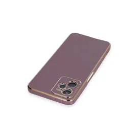 Newface Realme C35 Kılıf Volet Silikon - Mor