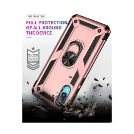 Newface Samsung Galaxy A02 Kılıf Sofya Yüzüklü Silikon Kapak - Rose