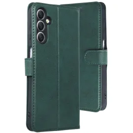 Newface Samsung Galaxy A24 4G Kılıf Trend S Plus Kapaklı Kılıf - Yeşil