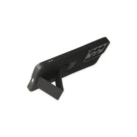 Newface Samsung Galaxy A33 5G Kılıf Mega Standlı Silikon - Siyah