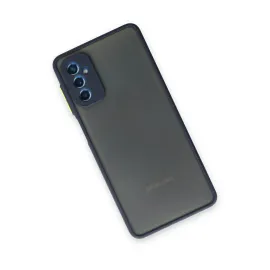 Newface Samsung Galaxy M52 5G Kılıf Montreal Silikon Kapak - Lacivert