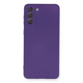 Newface Samsung Galaxy S21 Plus Kılıf Nano Içi Kadife Silikon - Mor
