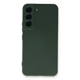 Newface Samsung Galaxy S23 Plus Kılıf Nano Içi Kadife Silikon - Koyu Yeşil