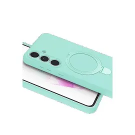 Newface Samsung Galaxy S24 FE Regal Magsafe Standlı Kapak - Su Yeşili