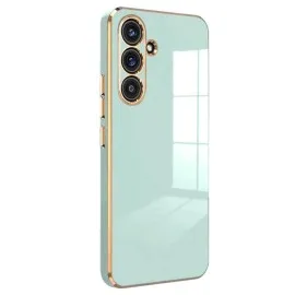 Newface Samsung Galaxy S25 Plus Kılıf Volet Silikon - Açık Yeşil
