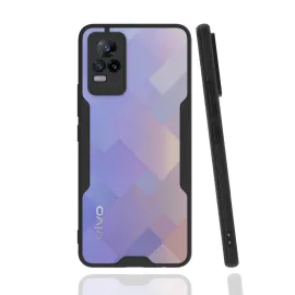 Newface Vivo V21E Kılıf Platin Silikon - Siyah