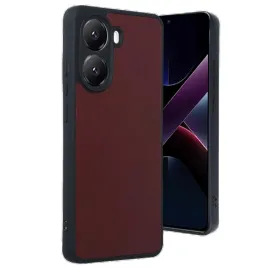 Newface Xiaomi Poco X7 Pro Kılıf Aras Deri Kapak - Bordo