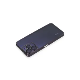 Newface Xiaomi Redmi 12 Kılıf Razer Lensli Silikon - Mor