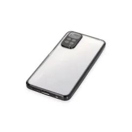 Newface Xiaomi Redmi Note 11 Kılıf Razer Lensli Silikon - Siyah