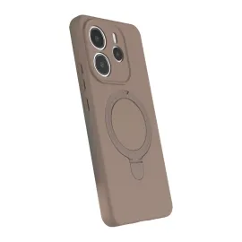 Newface Xiaomi Redmi Note 14 4G Regal Magsafe Standlı Kapak - Çöl Titanyum