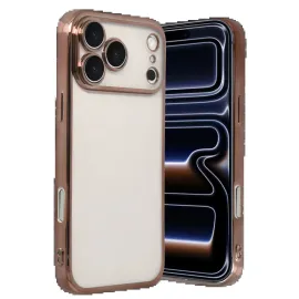 Newface Apple Iphone 17 Pro Max Razer Lensli Silikon - Çöl Titanyum