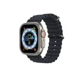 Newface Apple Watch Ultra 49Mm Alüminyum Kasa Cam Ekran Koruyucu - Gri
