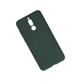 Newface Huawei Mate 10 Lite Kılıf Nano Içi Kadife Silikon - Koyu Yeşil