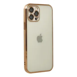 Newface Iphone 12 Pro Kılıf Razer Lensli Silikon - Gold
