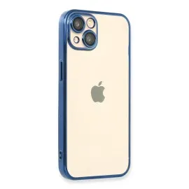 Newface Iphone 13 Kılıf Razer Lensli Silikon - Açık Mavi