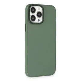 Newface Iphone 13 Pro Max Kılıf Modos Metal Kapak - Koyu Yeşil