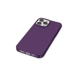 Newface Iphone 13 Pro Max Kılıf Pc Sert Şeffaf Kapak - Mor