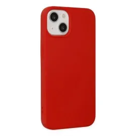 Newface Iphone 14 Kılıf Nano Içi Kadife Silikon - Kırmızı