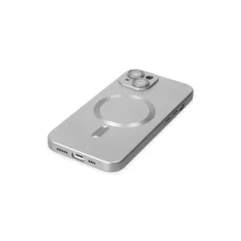 Newface Iphone 14 Plus Kılıf Moshi Lens Magneticsafe Silikon - Gümüş