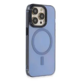 Newface Iphone 14 Pro Max Kılıf Anka Pc Magneticsafe Sert Metal Kapak - Sierra Blue