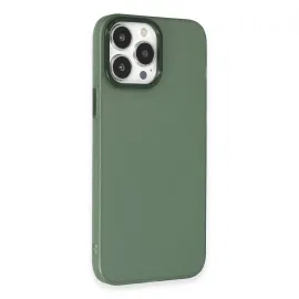 Newface Iphone 14 Pro Max Kılıf Modos Metal Kapak - Koyu Yeşil