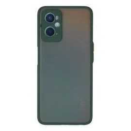 Newface Oppo A96 Kılıf Montreal Silikon Kapak - Yeşil