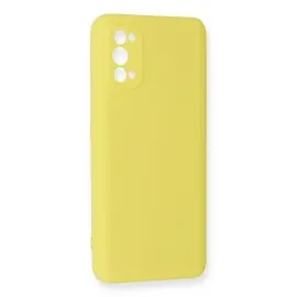 Newface Realme 7 Pro Kılıf Nano Içi Kadife Silikon - Sarı