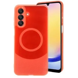 Newface Samsung A56 Kılıf Maya Karbon Kapak - Kırmızı