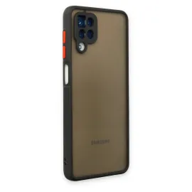 Newface Samsung Galaxy A12 Kılıf Montreal Silikon Kapak - Siyah